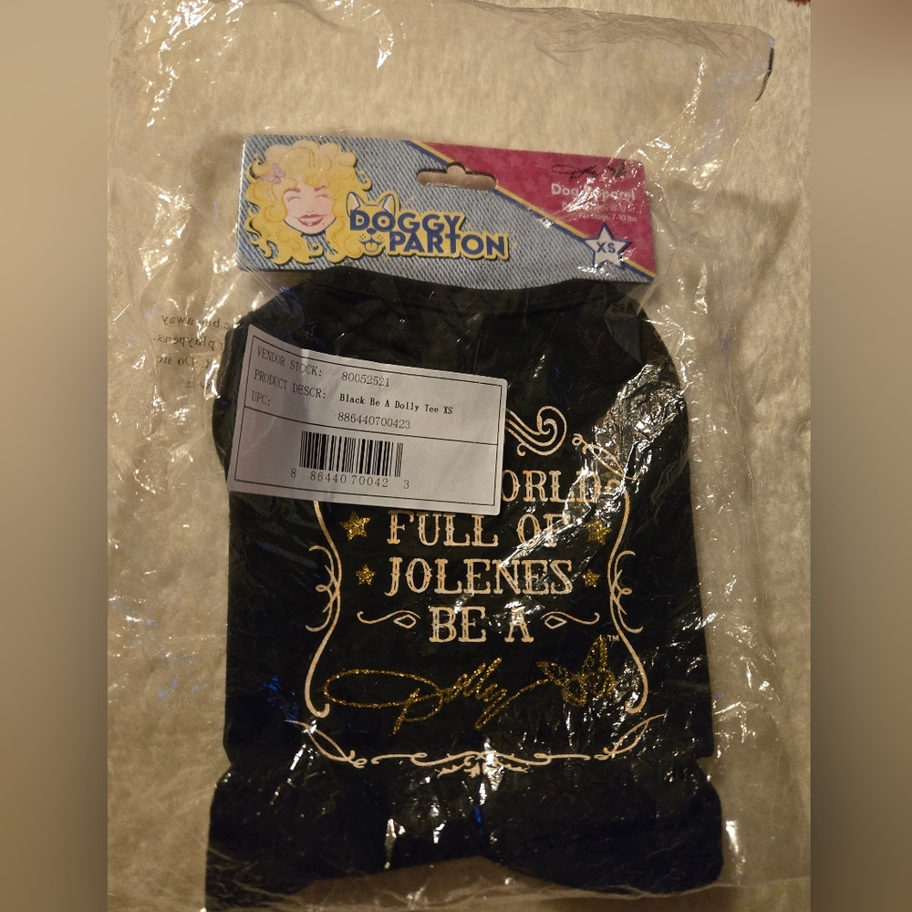 Doggy Parton "...Be A Dolly" Dog Shirt NWT Size: XS